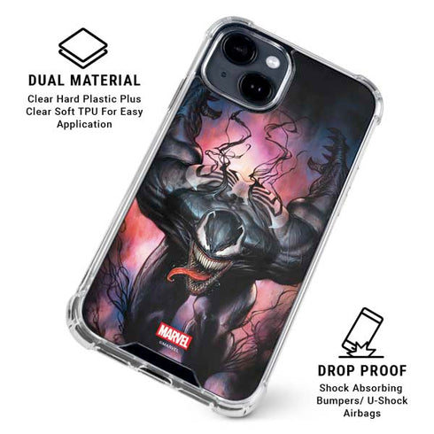 Marvel Venom Absolute Carnage by Adi Granov iPhone 15 Clear Case